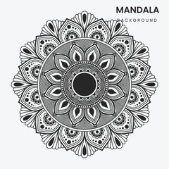 Hand-Drawn Decorative Mandala Design