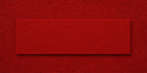 Fototapeta premium Red paper textured background with vintage frame design and fabric-like surface