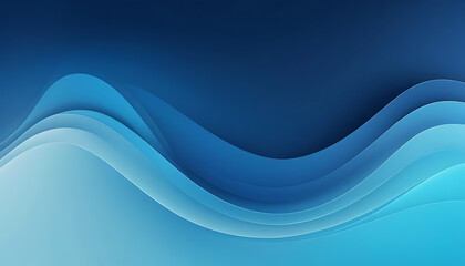 Fototapeta premium Abstract Blue Wave Pattern on White Background for Digital Design