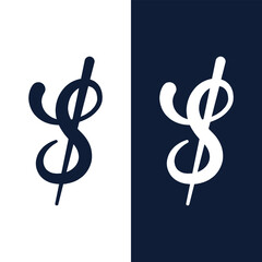 Fototapeta premium Dollar Sign Symbol Icon Vector Money Stock Vector.