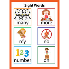 English Alphabet Sight word Page 04