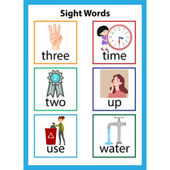 English Alphabet Sight word Page 07