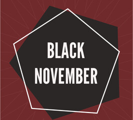 Top view Black November