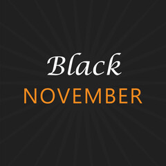Minimalist Black November