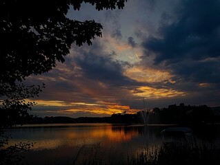 sunset over the river © Malgo