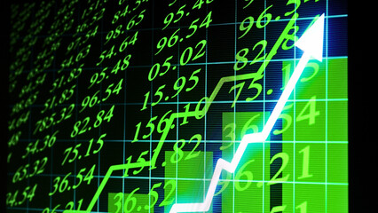 Market Trend Candlestick Chart – Global Trading Concept Illustration