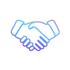handshake icon vector illustration