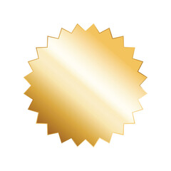Gold Star Sticker with Blank Center