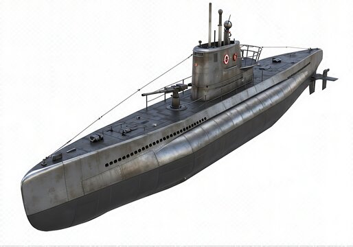 Submarine 3D Render: Steel Leviathan, Deep Ocean Mystery