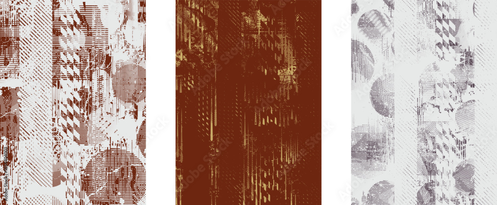 Poster glitch distorted geometric shape . noise destroyed logo . trendy cyber punk poster . glitched frame 