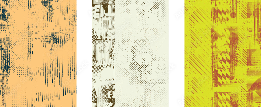 Poster glitch distorted geometric shape . noise destroyed logo . trendy cyber punk poster . glitched frame 