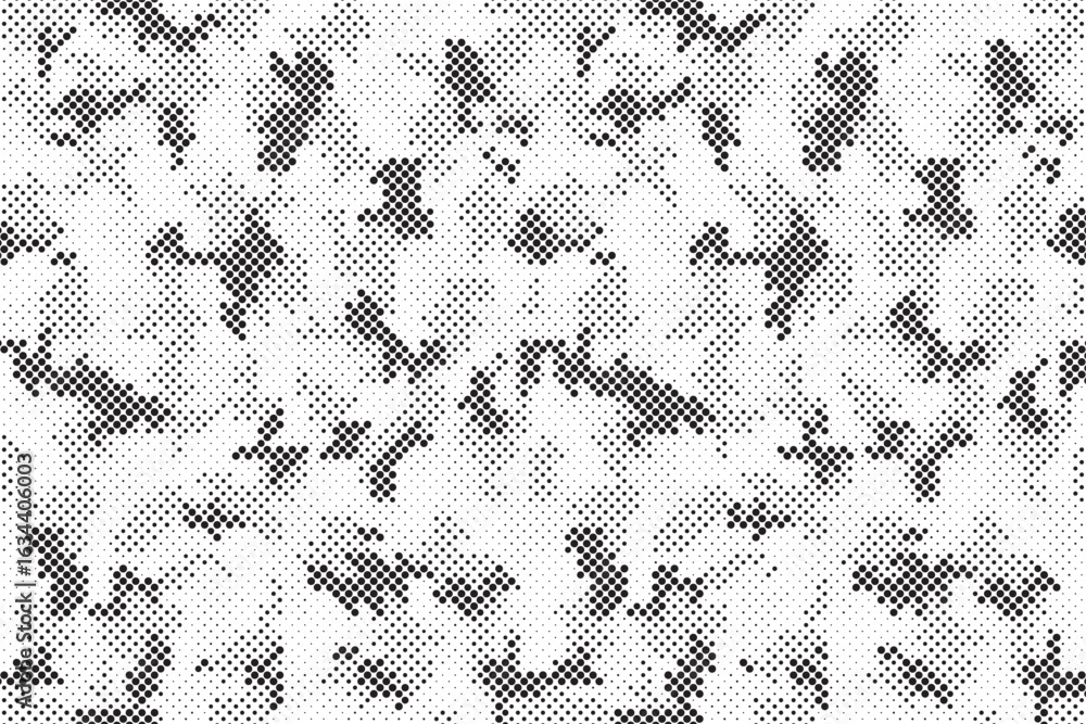 Poster abstract halftone background. military camouflage effect dot seamless pattern texture. dotted backgr