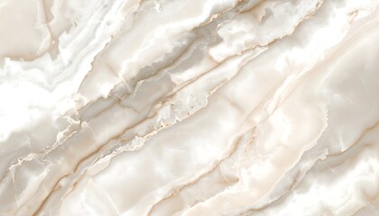 Obraz premium Cream Marble Texture with Veins and Swirls