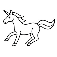 Obraz premium : unicorn running