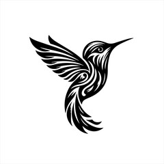 Obraz premium Hummingbird in flight isolated on white