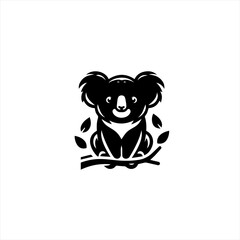 Fototapeta premium Koala on a branch illustration