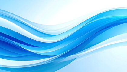 Abstract Blue Wave Background. (4)