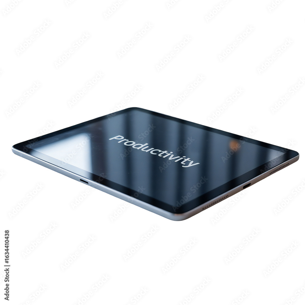 Poster modern tablet displaying the word 