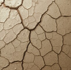 Cracked sandy clay texture
