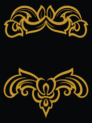 The Abstract Stillness Vector Decorative Ornamental Frames