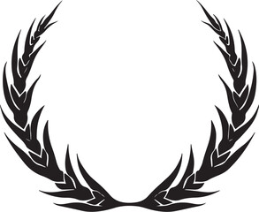 Intricate Circular Mandala Silhouette – Decorative Geometric Pattern Design