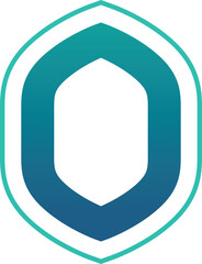 Arc Shaped O Letter Logo