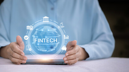Fintech Innovation and Digital Banking Technology Concept