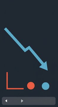 Descending Trend: Minimalist Data Visualization