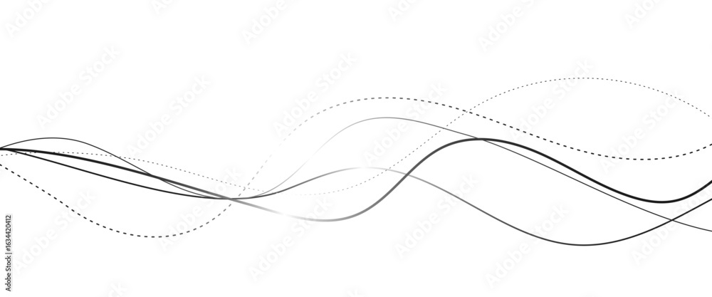 Poster vector modern line wavy lines wave curve motion graphic design