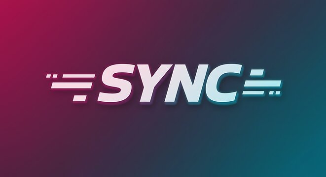 Neon Sync: Gradient Text Design