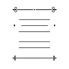 text dividers doodle set. Wedding decorative elements. Divider ornament, borders, floral, vintage line separators. Hand drawn vector illustration isolated on white background. Set page dividers.	