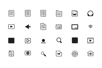 File Management Icons &ndash; Editable Vector Pack