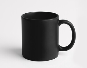 Black Mug Mockup Isolated white background