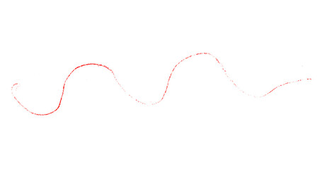 Red pencil hand writing rhythm set on transparent background