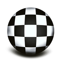 black and white checkered flag
