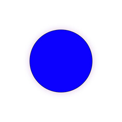 blue and white round button
