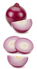 Crimson Onion: Sliced Perfection, Vibrant Hues