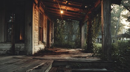 Old house porch exterior