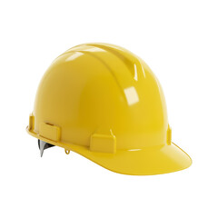 Fototapeta premium Yellow Construction Helmet isolated On White Background