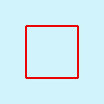 red Box shape orr frame 