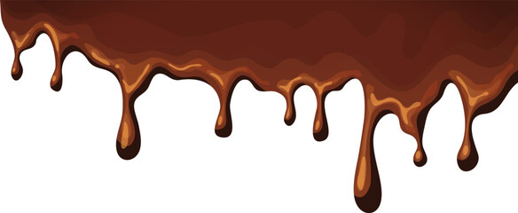 vector illustration of a chocolate splash