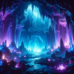 バイオルミネセントクリスタル洞窟