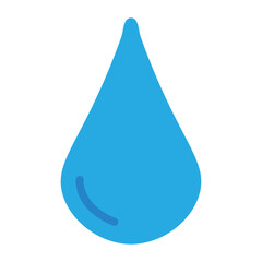 water icon. Water drops icons. Water drop shape. Blue water drops. Vector illustration