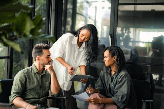 Business project team working together at meeting room at office