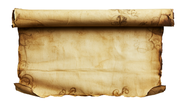 Antique Old Scroll Paper isolated on a White Background
- Powered by Adobe