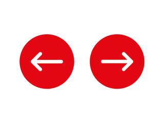right left arrow button sign