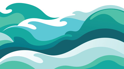 Obraz premium Abstract Water Waves Background