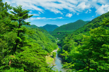 栃木県那須塩原市　自然豊かな那須塩原の風景