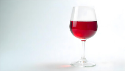 red wine glass isolated on white background