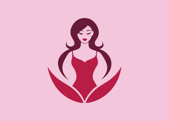 woman fashion logo design